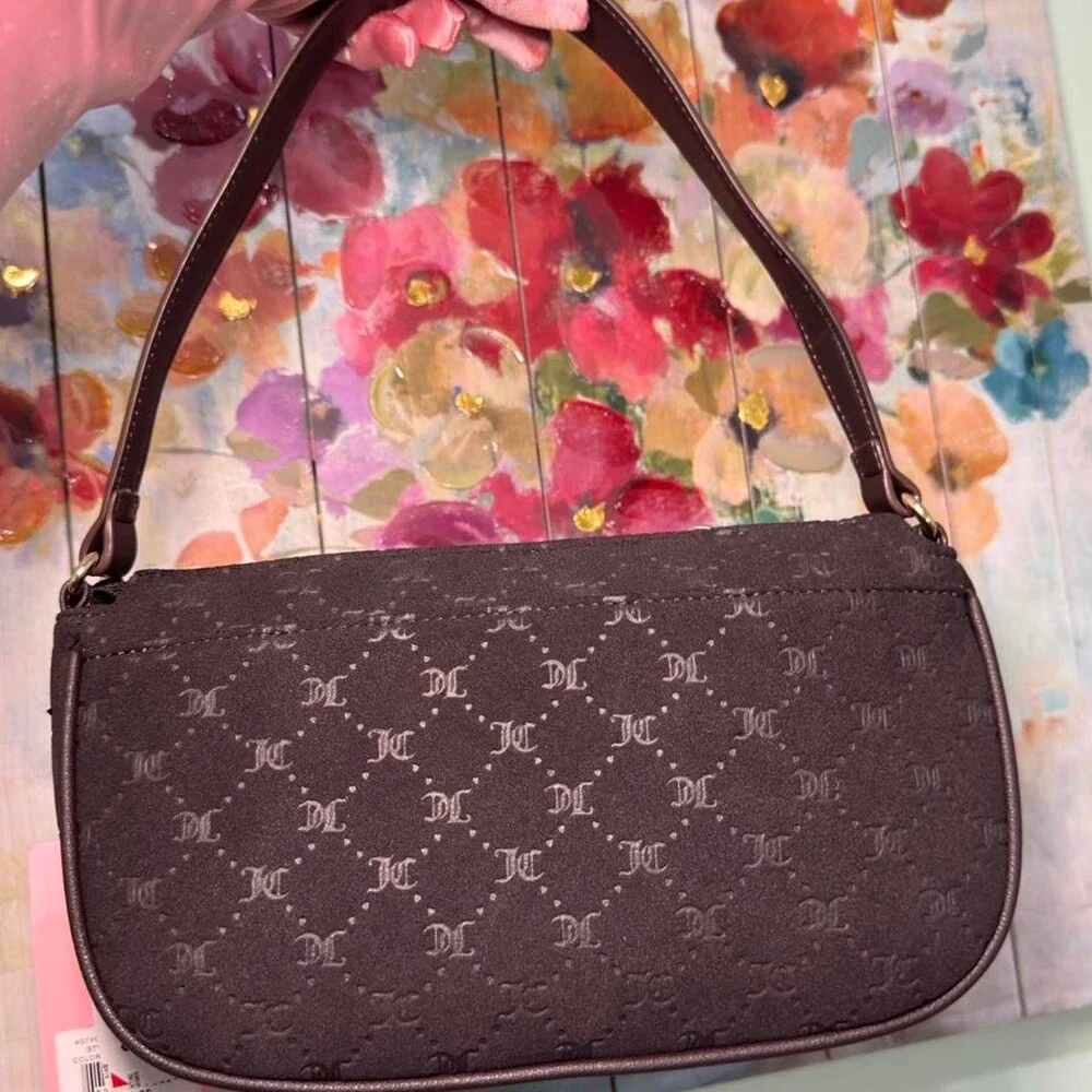 Juicy Couture Brown Purse With Fe 8 F
